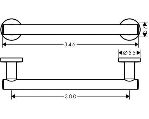 Поручень Hansgrohe Logis Universal 41713000 хром