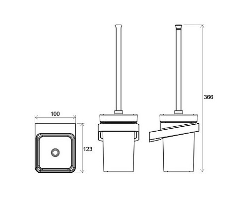 Держатель для туалетной щётки Ravak X07P330