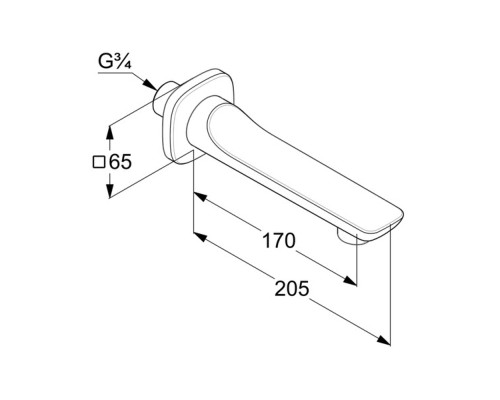 Излив для смесителя Kludi Ameo 4150505 Хром