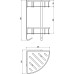 Полка корзина Rav Slezak Yukon угловая Черная матовая