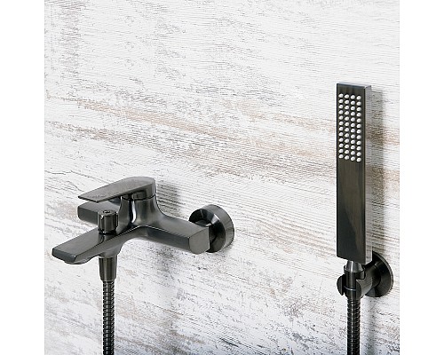 Смеситель для ванны WasserKRAFT Wiese 8401 Оружейная сталь