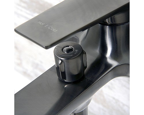 Смеситель для ванны WasserKRAFT Wiese 8401 Оружейная сталь