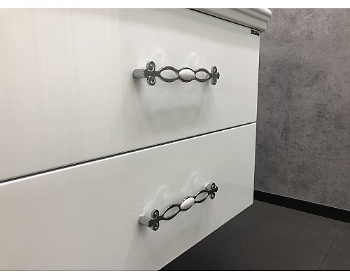 Тумба с раковиной Comforty Неаполь 80 00004147564 подвесная Белый глянец