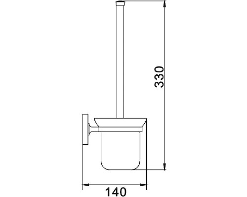 Ершик для унитаза Haiba HB1710 Хром