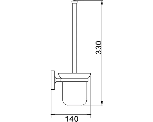 Ершик для унитаза Haiba HB1710 Хром