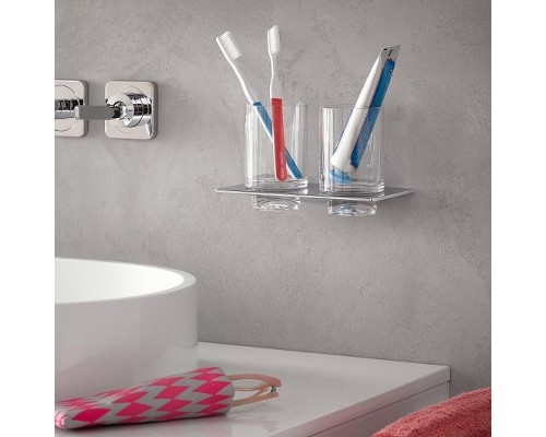 Стакан для зубных щеток Emco Art 1625 001 00 двойной Хром