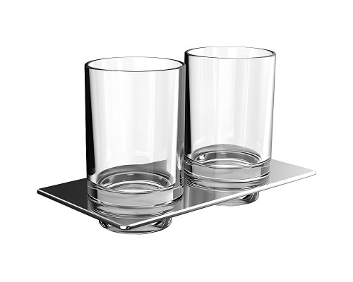 Стакан для зубных щеток Emco Art 1625 001 00 двойной Хром