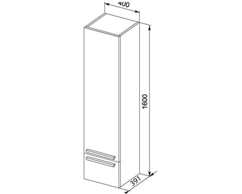 Шкаф-пенал Aquanet 00165407