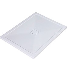 Душевой поддон из искусственного камня WasserKRAFT Dinkel 120х90 58T07 Белый глянец