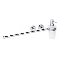 Держатель для полотенца с дозатором для жидкого мыла Bemeta 104019012