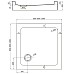Акриловый поддон для душа Veconi Tezeo TZ-52 80x80 TZ52-80-C5 Белый
