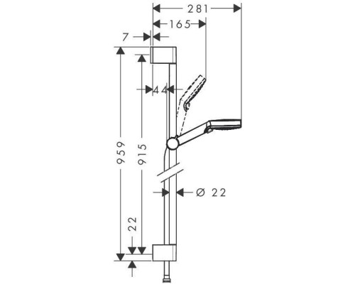 Душевой гарнитур Hansgrohe Crometta HG Vario 26536400