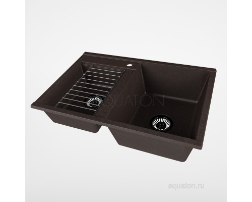 Мойка для кухни Делия 78 DBL 2 чаши кофе Aquaton
