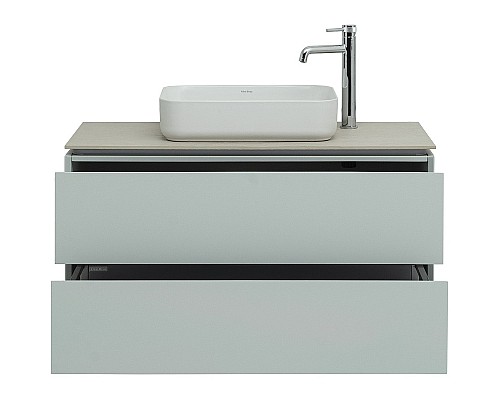 Тумба под раковину Allen Brau Infinity 100 1.21003.PWM подвесная Папирус матовый