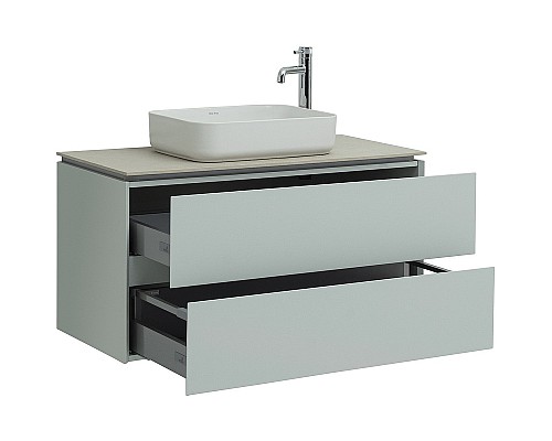 Тумба под раковину Allen Brau Infinity 100 1.21003.PWM подвесная Папирус матовый