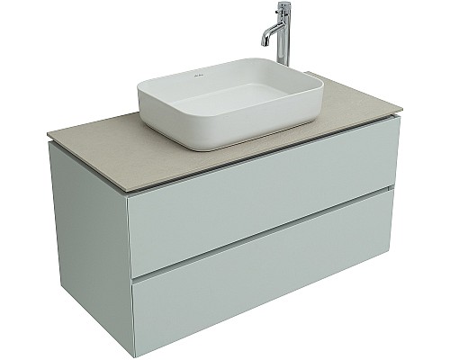 Тумба под раковину Allen Brau Infinity 100 1.21003.PWM подвесная Папирус матовый