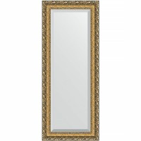 Зеркало Evoform Exclusive 135х55 BY 1260 с фацетом в багетной раме - Виньетка бронзовая 85 мм