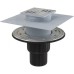 Душевой трап AlcaPlast APV4344 выпуск прямой, гидрозатвор мокрый/сухой