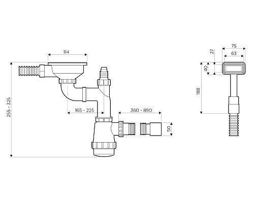 Арматура Omoikiri WK-1-GM 4956483