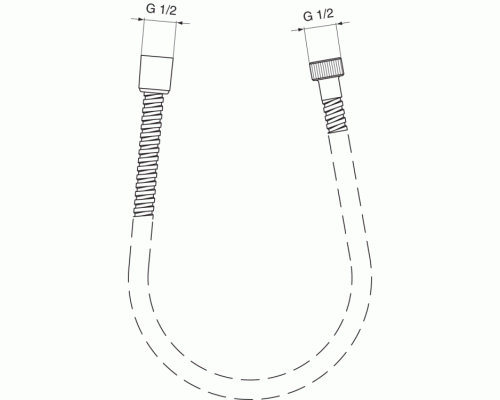 Душевой шланг Ideal Standard Ideal Rain Хром
