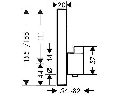 Смеситель для душа Hansgrohe ShowerSelect СМ 15762000