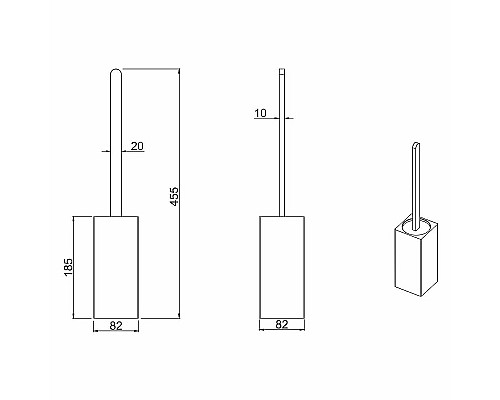 Ершик для унитаза Allen Brau Infinity 6.21009-00 Хром
