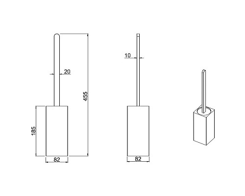 Ершик для унитаза Allen Brau Infinity 6.21009-00 Хром