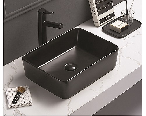 Раковина-чаша CeramaLux 48 7050MB Черная матовая