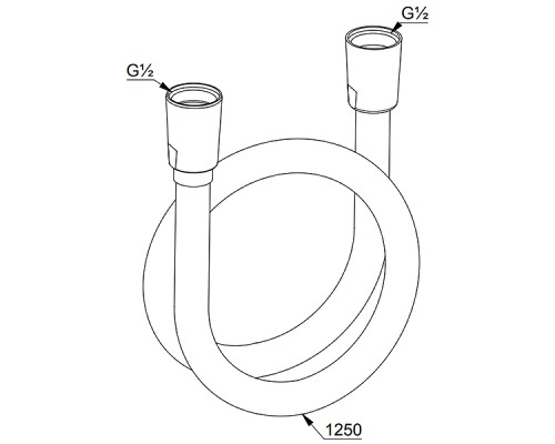 Душевой шланг Kludi Supra 6107105-00 Хром