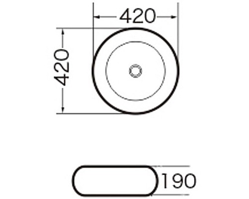 Раковина-чаша Grossman 42 GR-3010 Белая