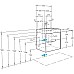 Тумба под раковину Aquaton Оливия 55 1A254201OLUG0 подвесная Грей Дуб ойстер