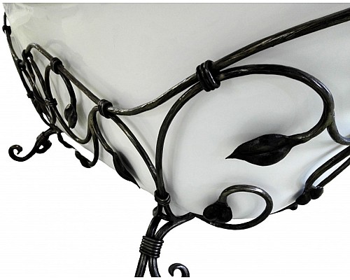 Кованый каркас для ванны Эстет Скарлет В патина