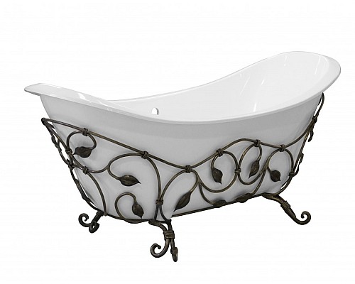 Кованый каркас для ванны Эстет Скарлет В патина