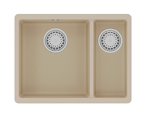 Кухонная мойка Lemark Sinara 550.2-U 9910080 Бежевая