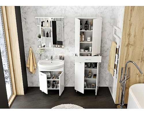 Шкаф пенал Onika Модерн 60.10 406002 Белый