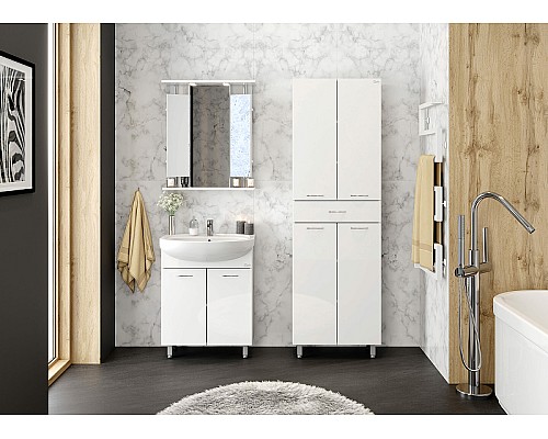 Шкаф пенал Onika Модерн 60.10 406002 Белый