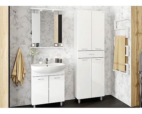 Шкаф пенал Onika Модерн 60.10 406002 Белый