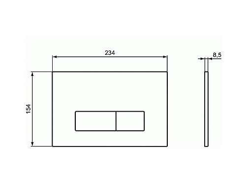 Клавиша смыва Ideal Standard Oleas M2 R0121AC Белая