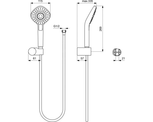 Комплект смесителей Ideal Standard Esla BD002XC Хром