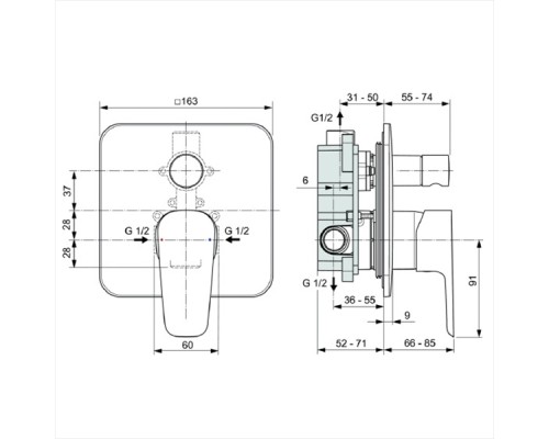 Комплект смесителей Ideal Standard Esla BD002XC Хром