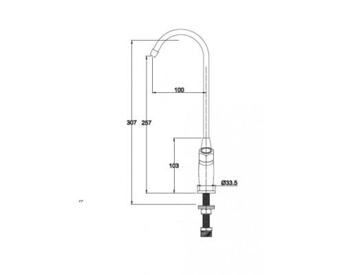 Смеситель для кухонной мойки KAISER P002 P002