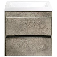 Тумба под раковину Art&Max Family-500-2C-SO-CV подвесная Цемент