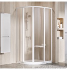 Полукруглая душевая кабина Ravak Supernova 31170100ZG 90 белый виноградный