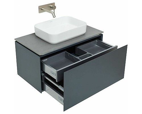 Тумба под раковину Allen Brau Infinity 85 1.21002.AM подвесная Антрацит матовый