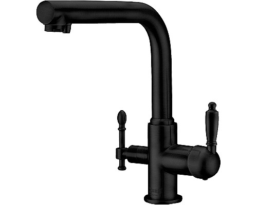 Смеситель для кухни ZorG Sanitary ZR 313 YF-33 BLACK Черный матовый