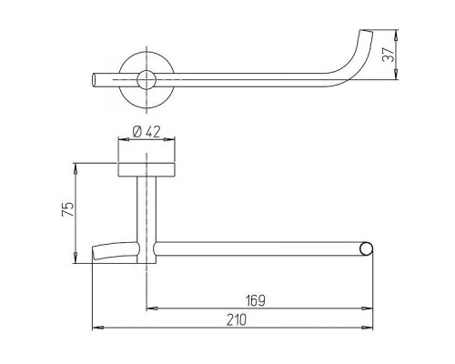 Держатель туалетной бумаги Paini Pixel 81CR051 Хром