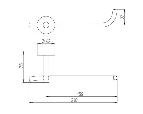 Держатель туалетной бумаги Paini Pixel 81CR051 Хром