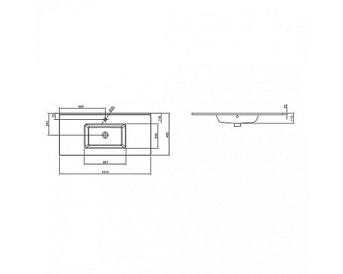 Раковина-столешница Jacob Delafon EXUA11200