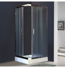 Душевой уголок Royal Bath HPD 100х80 RB8100 HPD-C-CH профиль Хром стекло рифленое