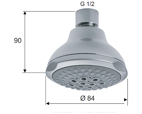 Верхний душ Remer 355FOX Хром